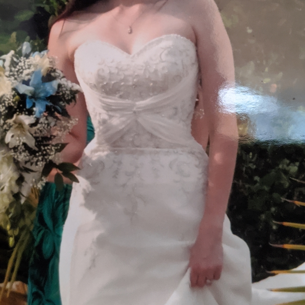 Mori Lee Strapless Wedding Gown Dress